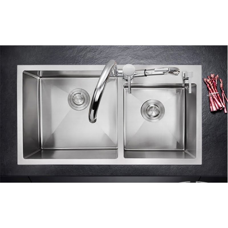 Alternative view of Chậu Rửa Bát 2 Hố KOREA KB-7843 Inox304 Dày Dặn: Tiện Ích và Chất Lượng Hàng Đầu