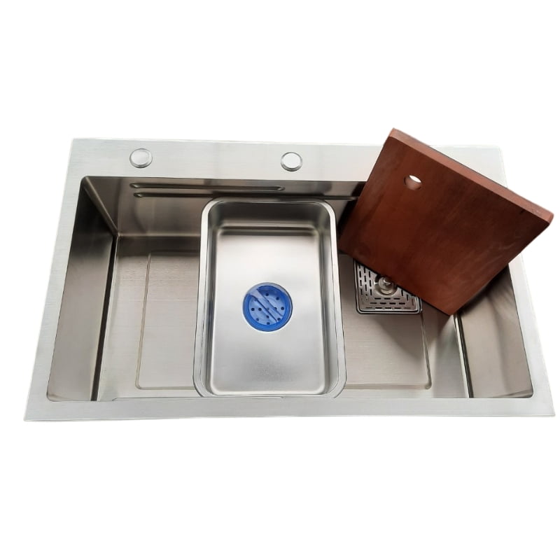 Chậu Rửa Bát 1 Hố kích thước 7546 Inox304 - Bảo hành 3 năm (tặng vòi)