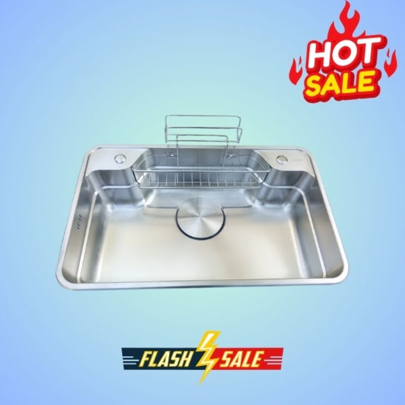 Chậu Rửa Bát 1 Hố CELAENO CE-8050TC Inox304: Thiết Kế Đúc Nguyên Khối, Kích Thước Lớn 80*50 - Ảnh 3