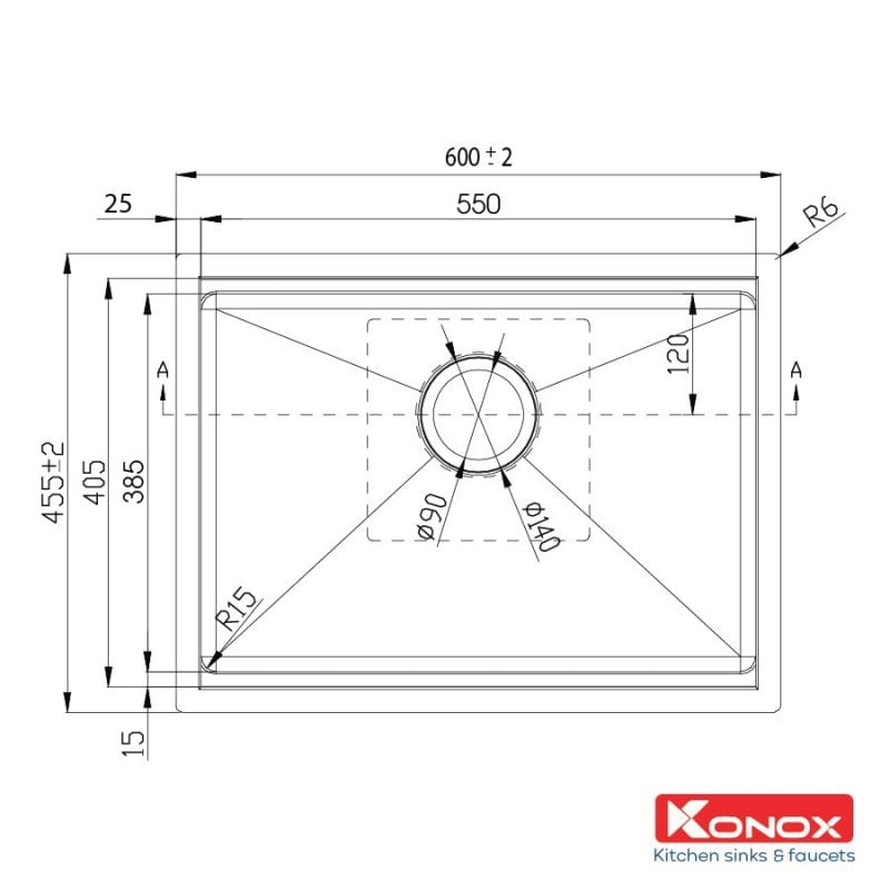 Chậu rửa bát KONOX Workstation Sink – Undermount Sink KN6046SU - Ảnh 2
