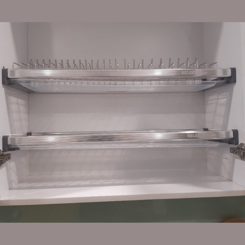 Alternative view of Gía bát cố định 2 tầng - Khung nhôm cao cấp inox304