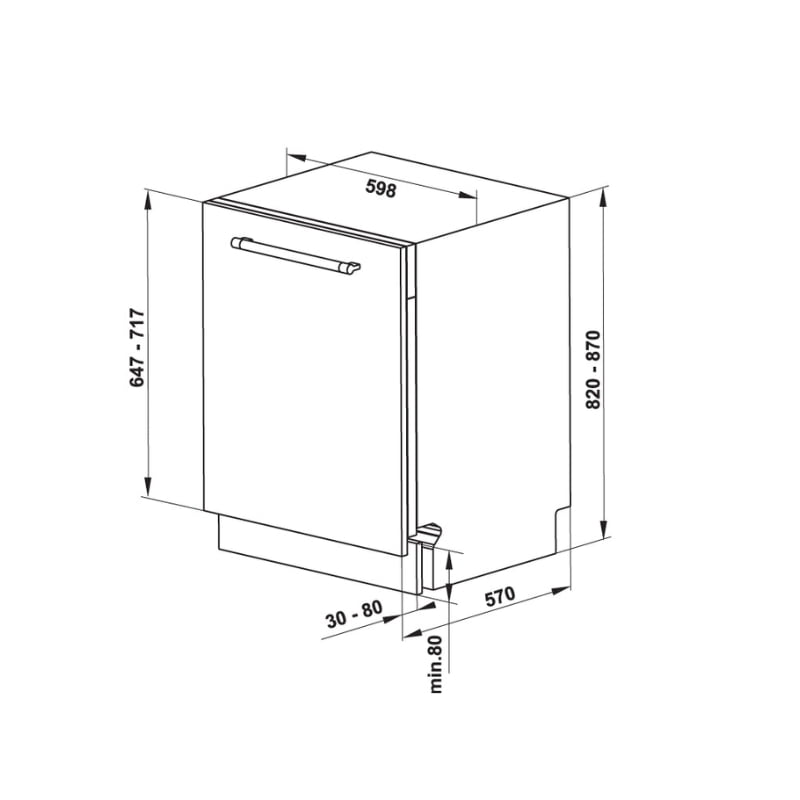 Máy Rửa Chén Âm Tủ HDW-FI60D Hafele 533.23.320 - 15 bộ Châu Âu - Ảnh 3