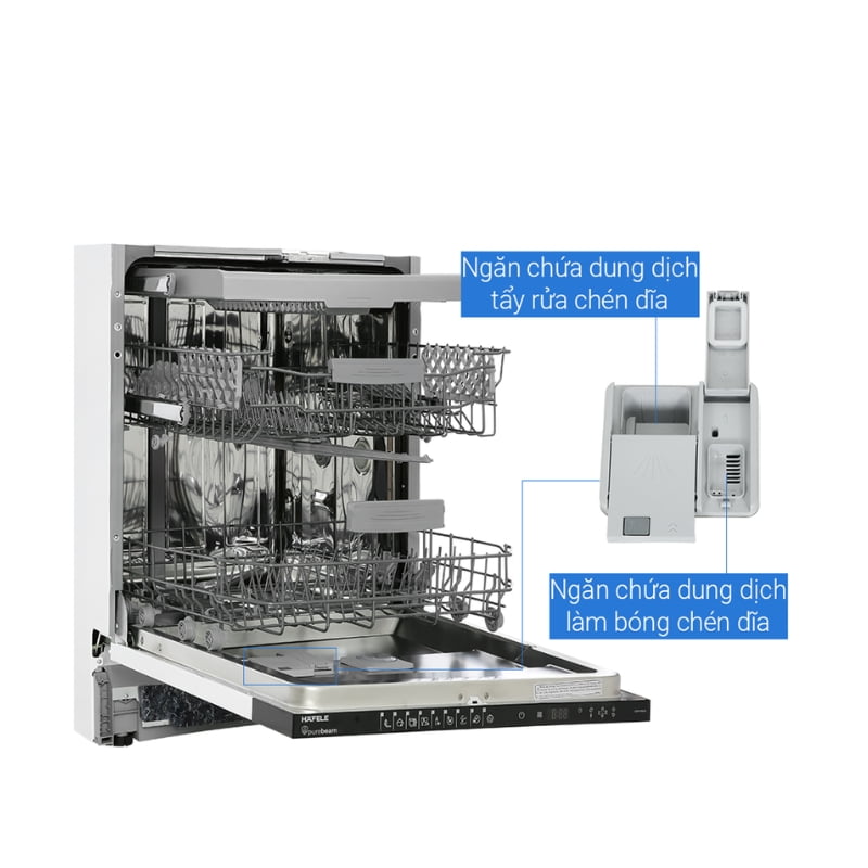 Alternative view of Máy Rửa Chén Âm Tủ HDW-FI60D Hafele 533.23.320 - 15 bộ Châu Âu