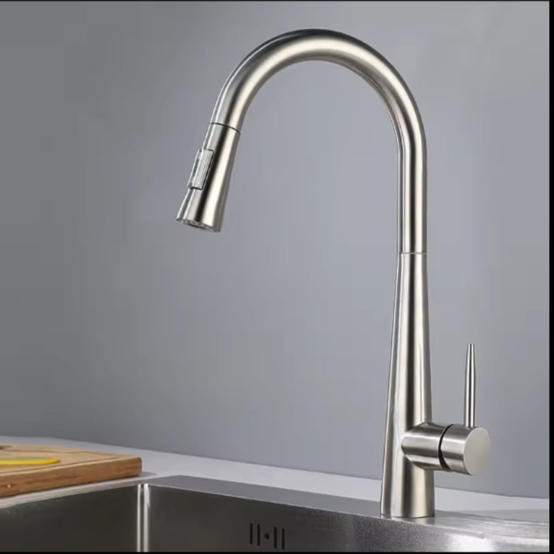 Vòi rửa bát dạng rút- chất liệu lõi đồng cao cấp