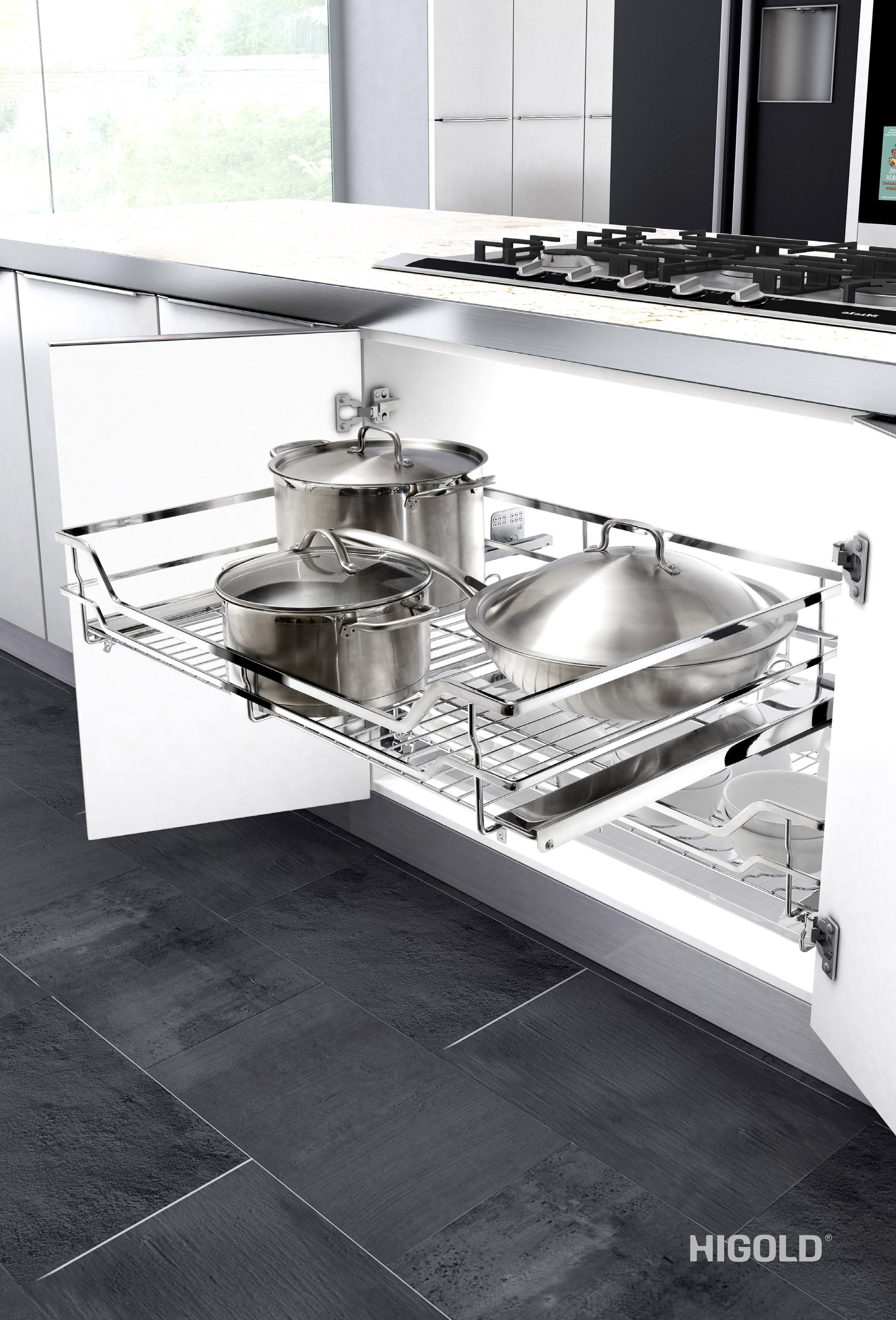 Alternative view of Gía đựng xoong nồi 304 cao cấp Diamond - HIGOLD thiết kế độc quyền