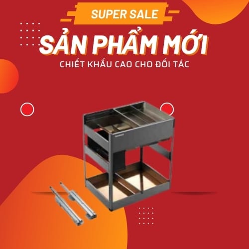 Alternative view of Kệ gia vị hộp nhôm cao cấp - HIGOLD bảo hành 10 năm