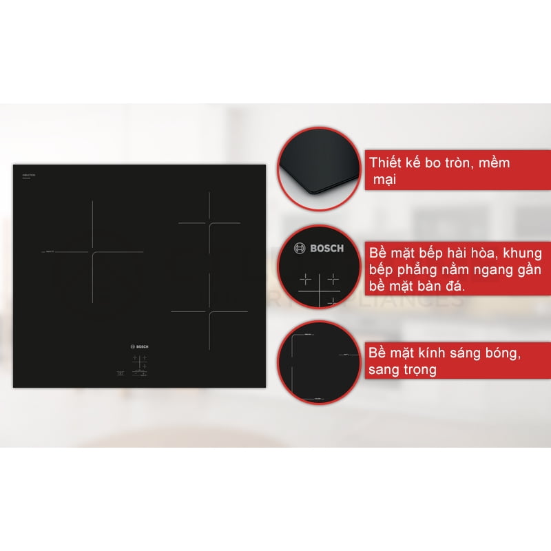 BẾP TỪ BOSCH PUC61KAA5E - Bếp 3 vùng nấu, bảo hành 3 năm tại nhà - Ảnh 4