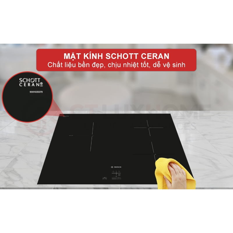 Alternative view of BẾP TỪ BOSCH PUC61KAA5E - Bếp 3 vùng nấu, bảo hành 3 năm tại nhà