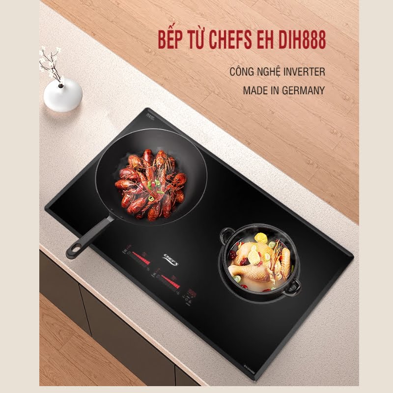 Alternative view of Bếp Từ đôi Chefs EH-DIH888 - Made in Germany công suất cao, bảo hành chính hãng 3 năm tại nhà
