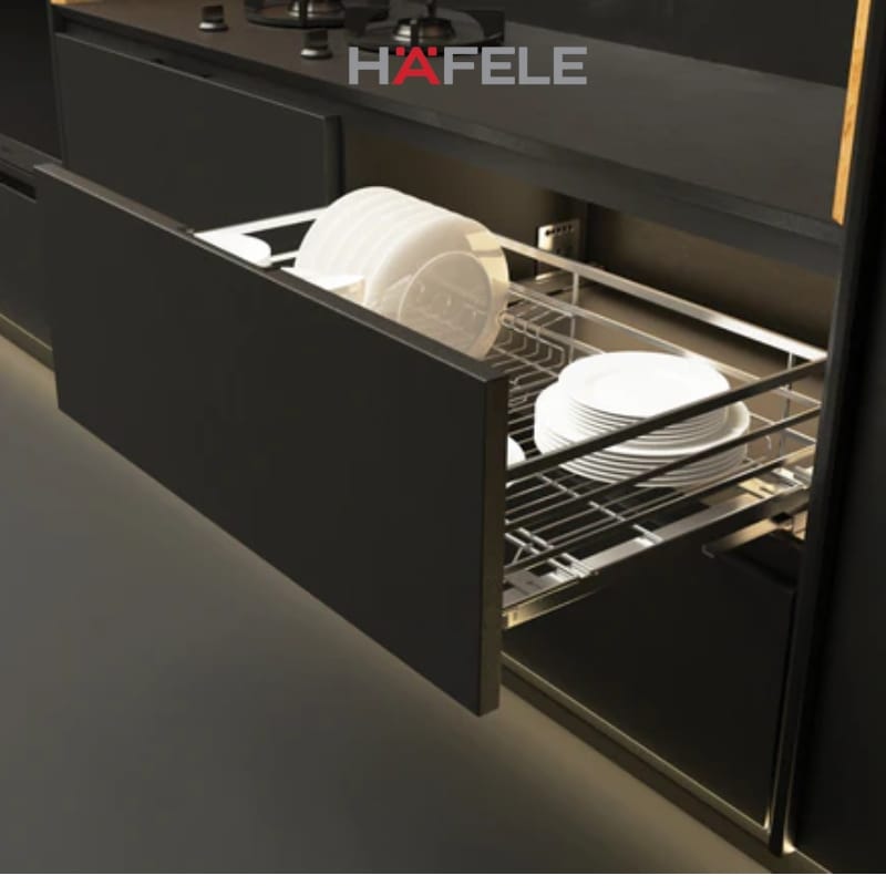 Alternative view of Bộ rổ chén đĩa Hafele - Cappella, phiên bản rổ chén đĩa không kèm ống đựng đũa