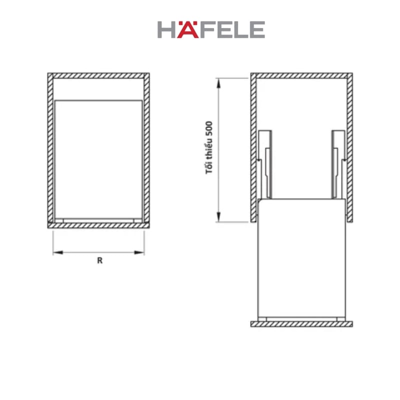 Bộ rổ gia vị Hafele - Sonata đầy đủ kích thước - Ảnh 3