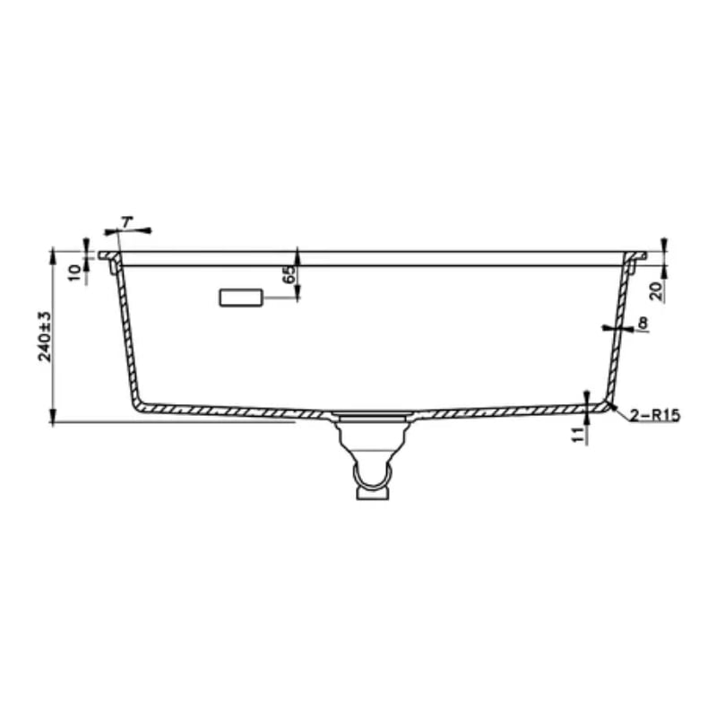 Chậu đá Hafele ESSENCE HS22-GEN1S90M, chậu đơn có 3 màu đen, xám, kem 577.25.330 - Ảnh 4
