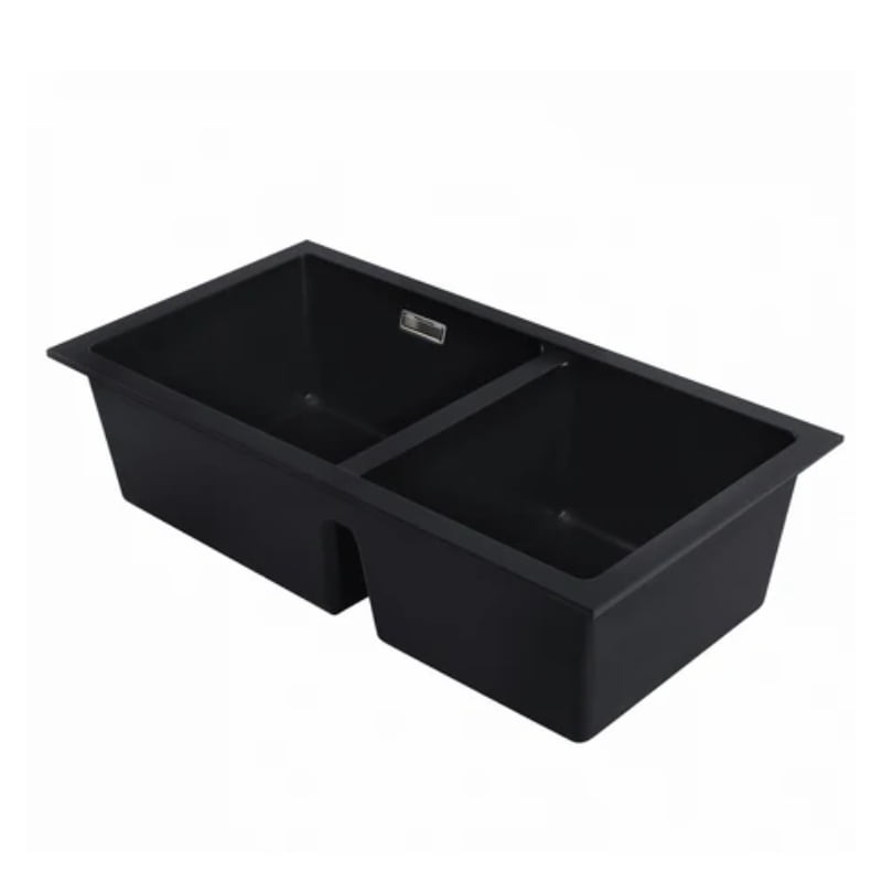 Chậu đá Hafele ESSENCE HS22-GEN2S90, chậu đôi 577.25.310 chậu có 3 màu đen, xám, kem - Ảnh 5