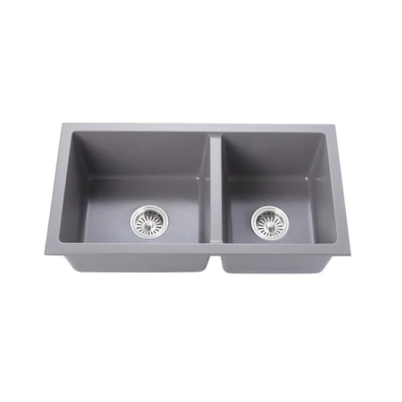 Chậu đá Hafele ESSENCE HS22-GEN2S90, chậu đôi 577.25.310 chậu có 3 màu đen, xám, kem - Ảnh 4