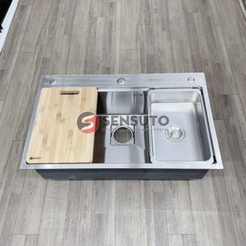 Alternative view of Chậu Rửa Bát 1 Hố Hàn Quốc Sensuto S7546T - dày dặn inox304