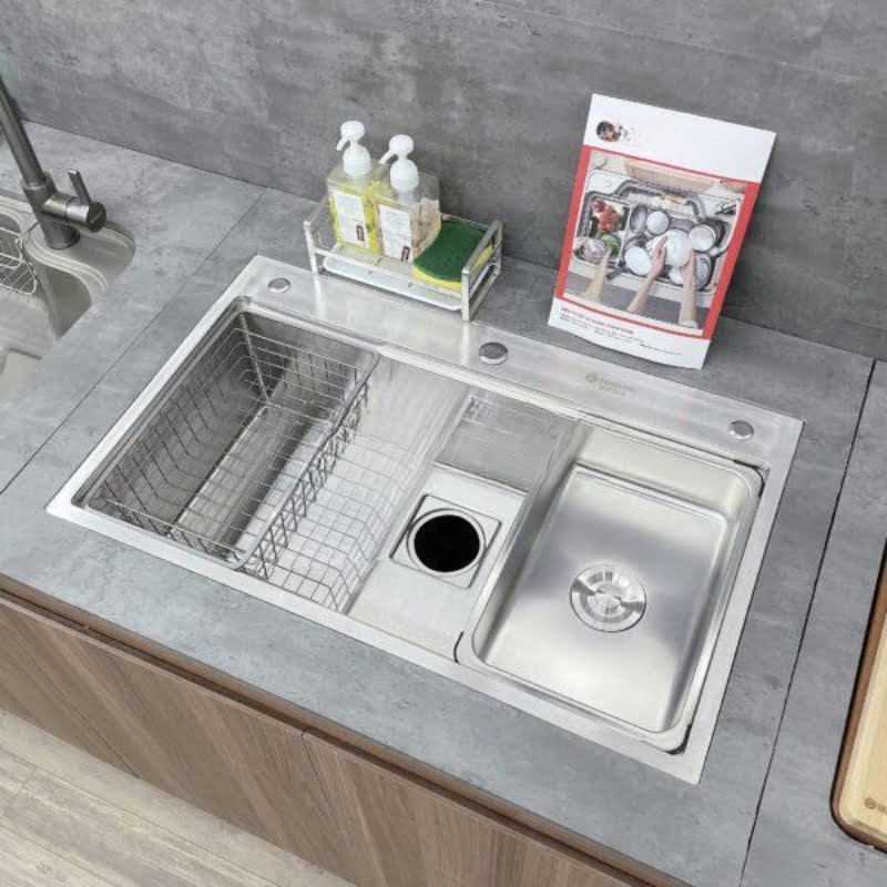 Chậu Rửa Bát 1 Hố Hàn Quốc Sensuto S7546T - dày dặn inox304