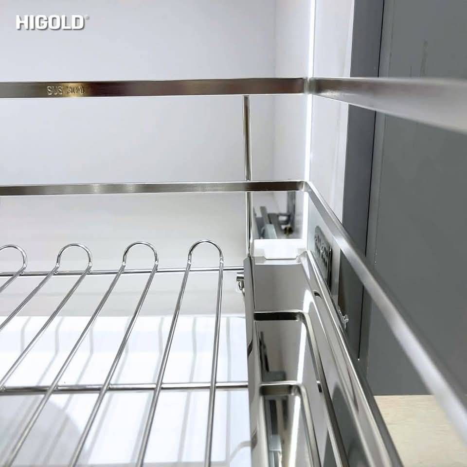 Gía đựng xoong nồi 304 cao cấp Diamond - HIGOLD thiết kế độc quyền - Ảnh 5