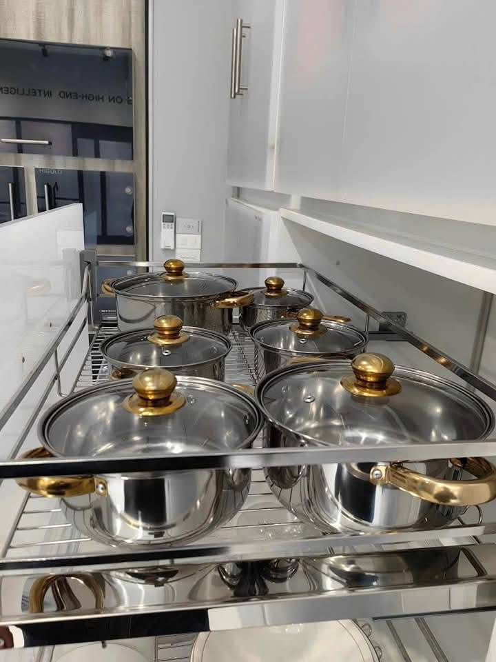 Gía đựng xoong nồi 304 cao cấp Diamond - HIGOLD thiết kế độc quyền - Ảnh 7