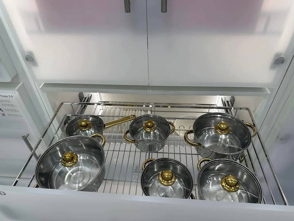 Gía đựng xoong nồi 304 cao cấp Diamond - HIGOLD thiết kế độc quyền - Ảnh 8