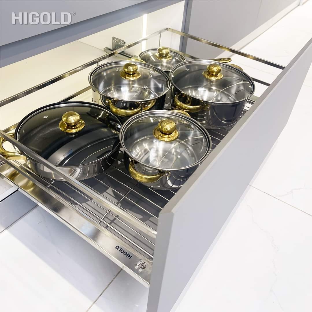 Gía đựng xoong nồi 304 cao cấp Diamond - HIGOLD thiết kế độc quyền