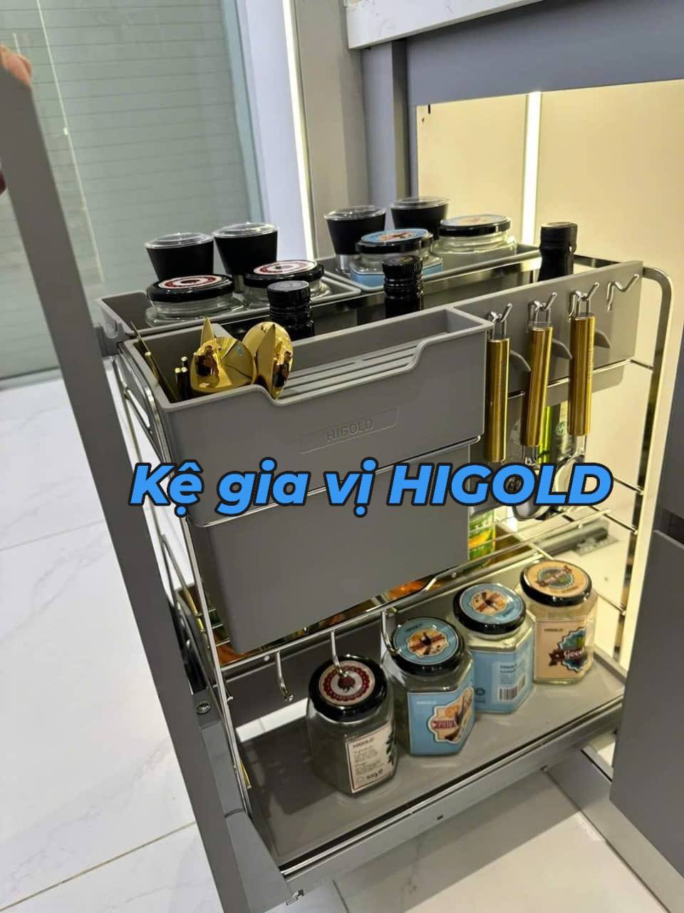 Kệ gia vị kết hợp để dao thớt Martin Ray giảm chấn inox 304