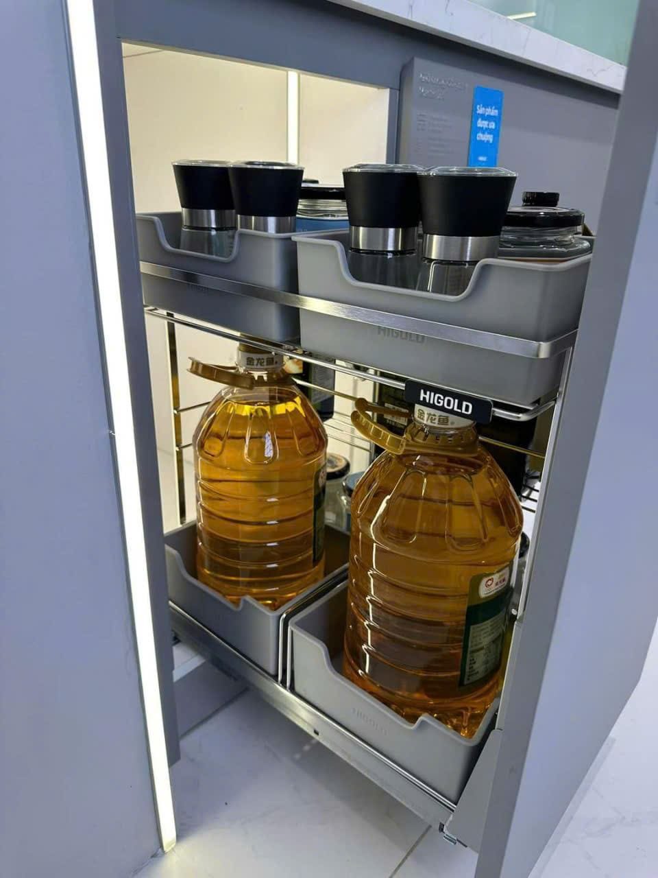 Kệ gia vị kết hợp để dao thớt Martin Ray giảm chấn inox 304 - Ảnh 3