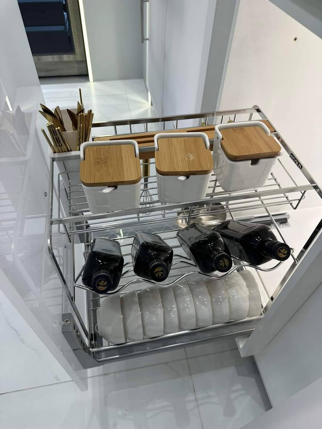 Kệ dao thớt gia vị Diamond – inox304 HIGOLD cao cấp - Ảnh 6