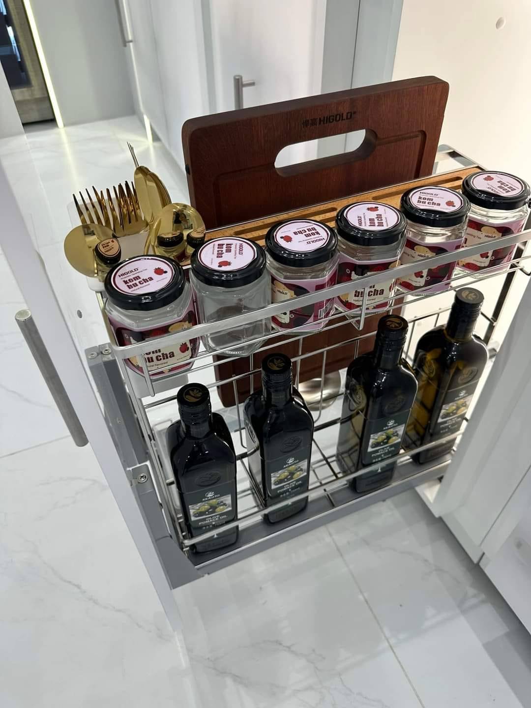 Kệ dao thớt gia vị Diamond – inox304 HIGOLD cao cấp