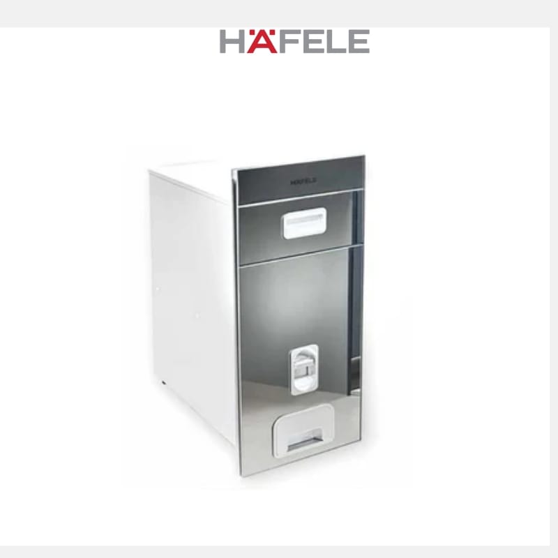 THÙNG GẠO MẶT GƯƠNG ĐEN HAFELE 549.32.991 - Ảnh 4