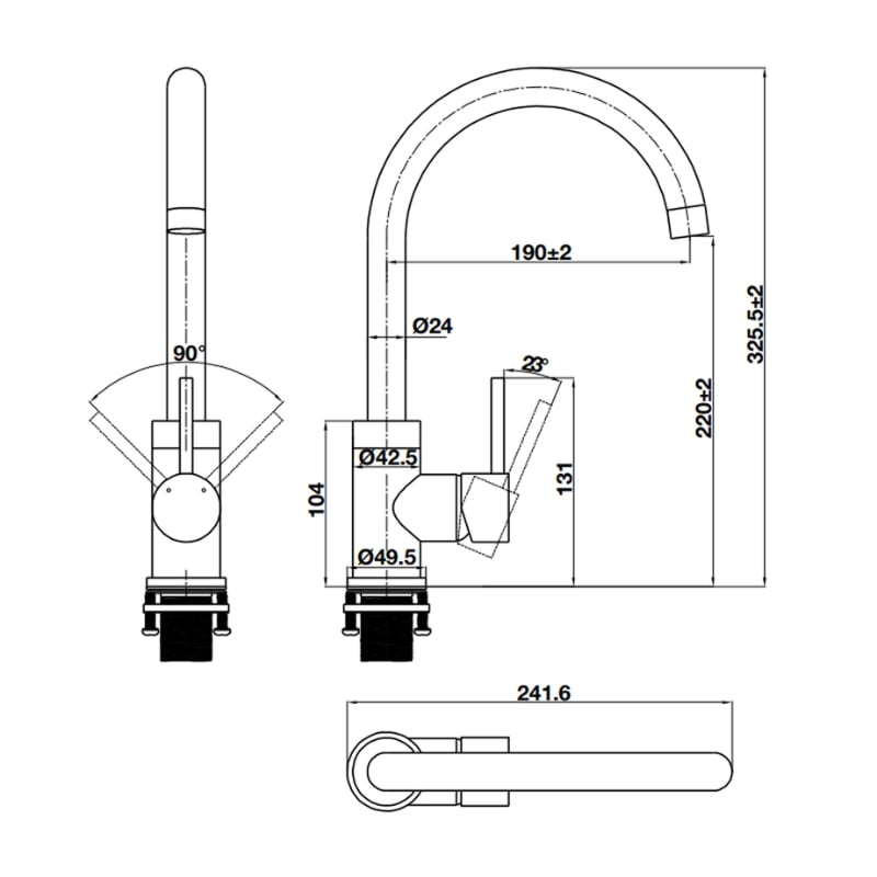 VÒI ĐÁ HAFELE HT21-CH1F220C 577.56.300 cao cấp - Ảnh 3