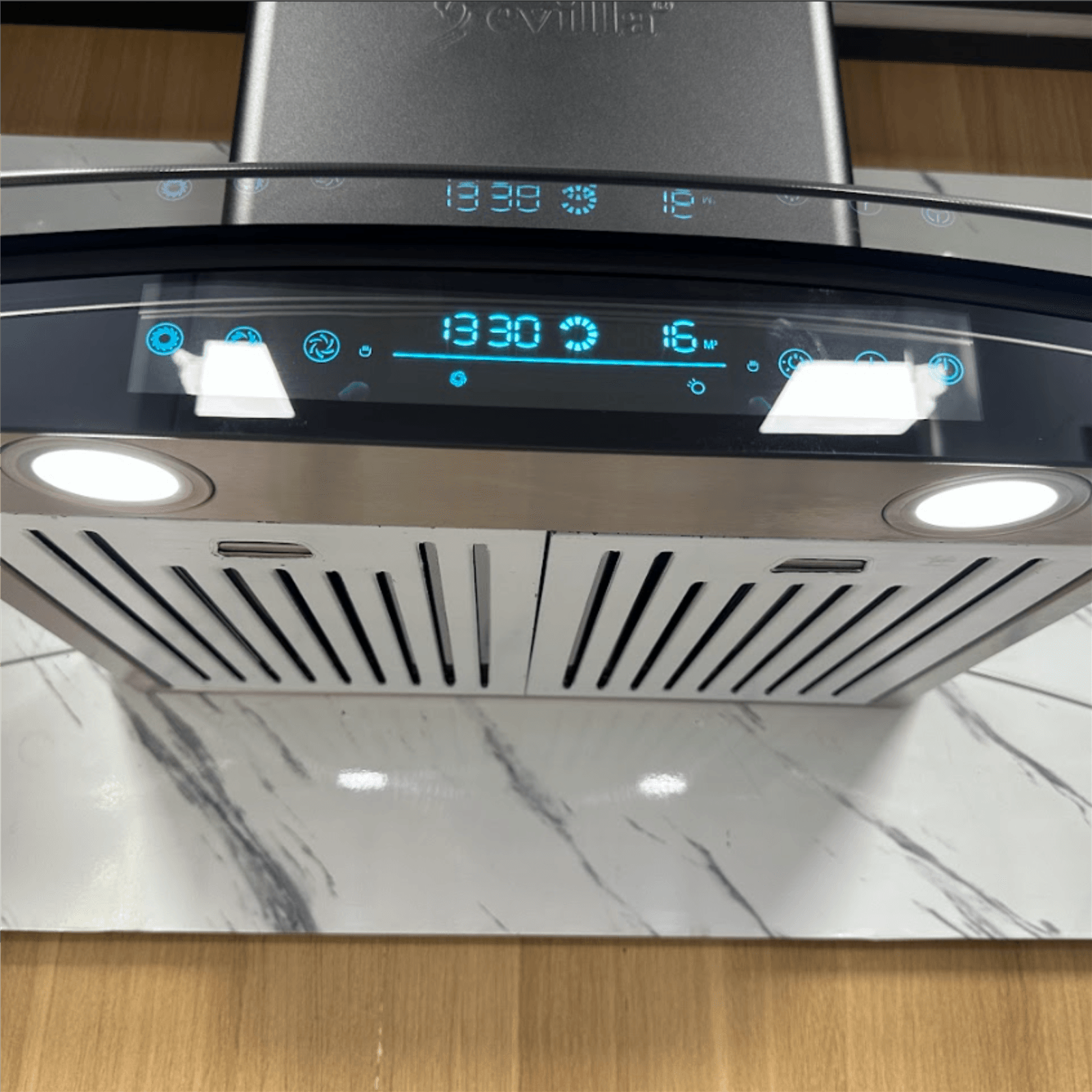 Máy hút mùi kính cong SV-770 Sevilla, hút khỏe, êm siêu cấp - Ảnh 3