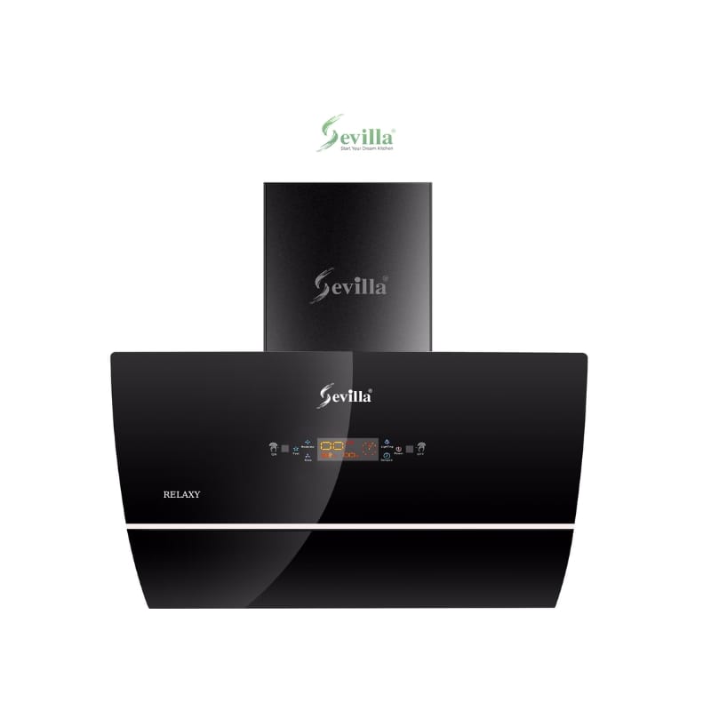 Máy hút mùi kính vát Sevilla SV-70K4, Có kích thước rộng 700-900