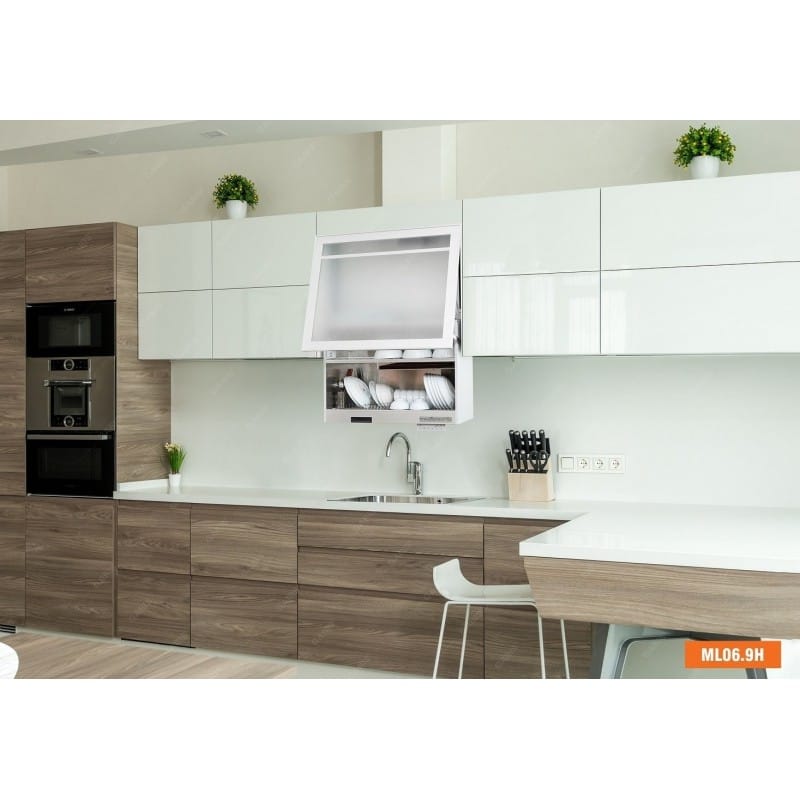 Giá bát đĩa nâng hạ điện có sấy khô GARIS cao cấp - ML06.9H - Ảnh 3