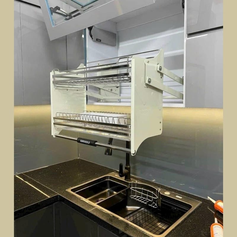 Alternative view of Gía bát nâng hạ Eurogold khung và rổ inox304 cao cấp,EVI980W đầy đủ kích thước