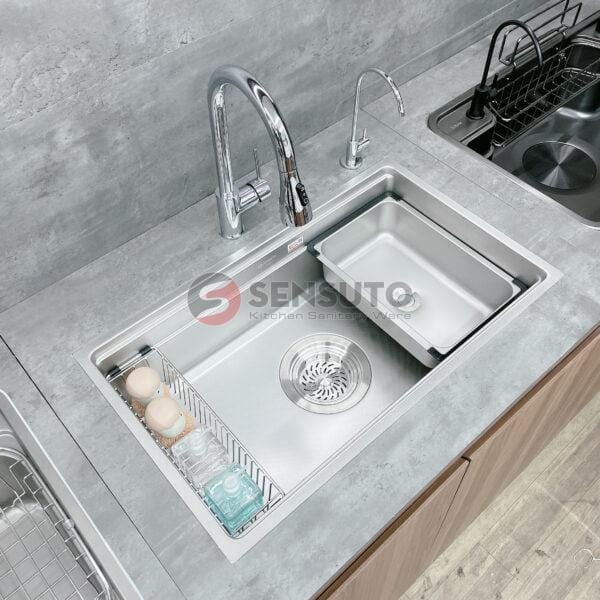 Chậu 1 hố SENSUTO KT 7045 Chống xước - Ảnh 5