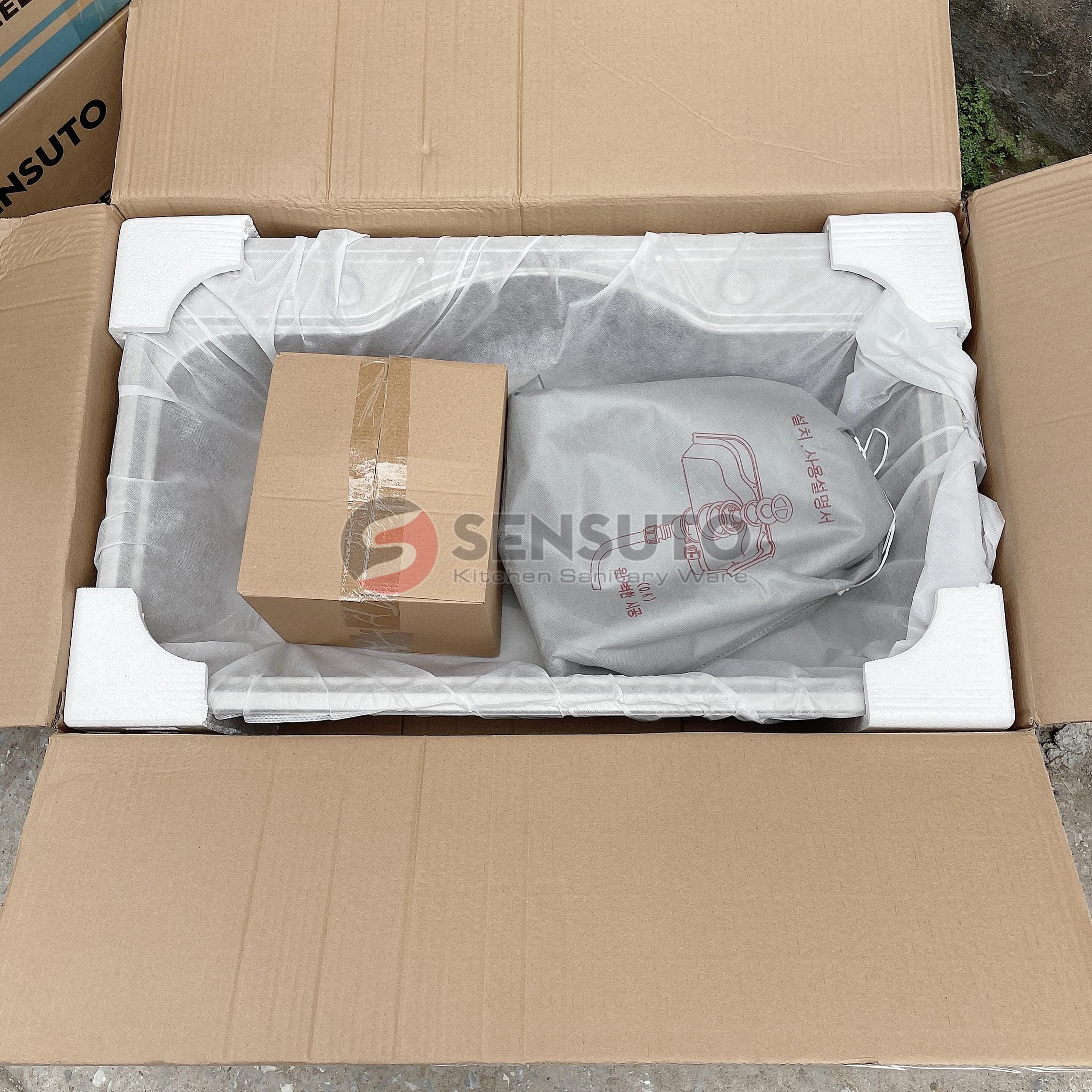 Alternative view of Chậu rửa bát Hàn Quốc 1 hố SENSUTO S820K ( bản đủ phụ kiện )