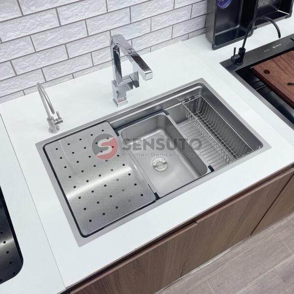 Chậu rửa bát chống xước 1 hố SENSUTO S7645TSA/S8645TSA - Ảnh 3