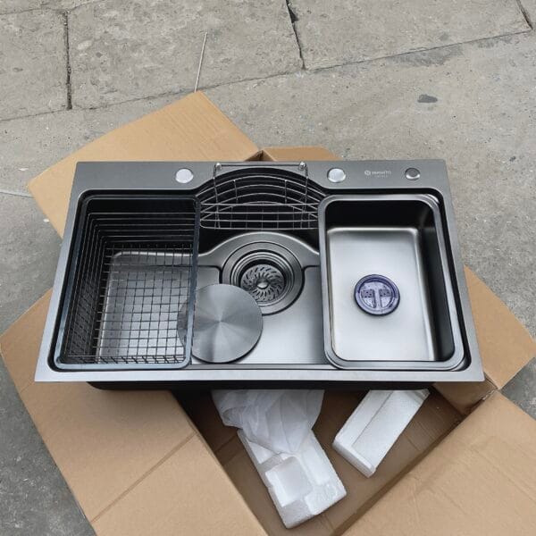 Chậu rửa bát Hàn Quốc 1 hố SENSUTO S750HQD - chống xước