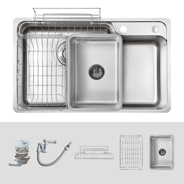 Alternative view of Chậu rửa bát Kluger KH8048FS – S80 Tặng Vòi rút