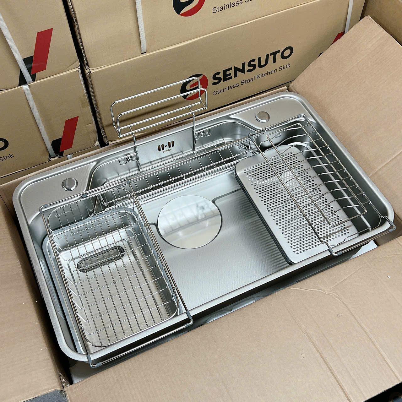 Sensuto chậu 1 hố XLG8350TS Ultra ( inox sần chống xước )