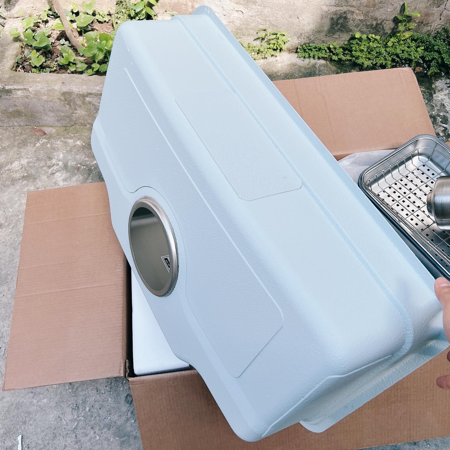 Alternative view of Chậu rửa bát 1 hố Sensuto XLG8248TS ( inox chống xước )