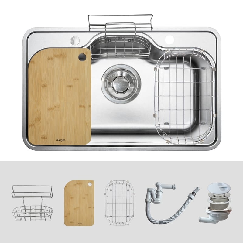 Chậu rửa bát Kluger KT8050FS – S80 Plus + Tặng vòi