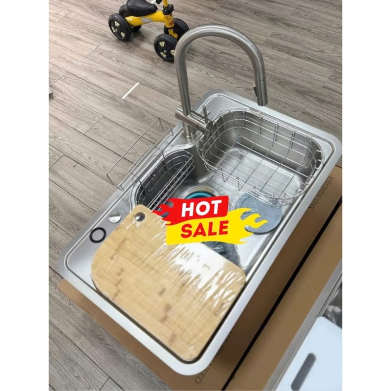Chậu rửa bát Kluger KT8050FS – S80 Plus + Tặng vòi - Ảnh 5
