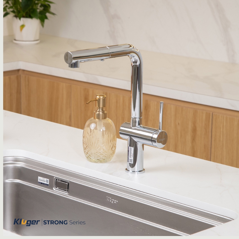 Vòi rửa bát Kluger KLF0034C - vòi dây rút