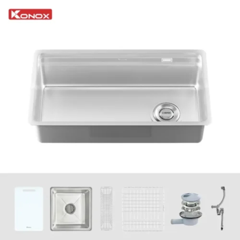 Chậu rửa bát KONOX phong cách Nhật chống xước Tari Smart 780- chưa vòi - Ảnh 3